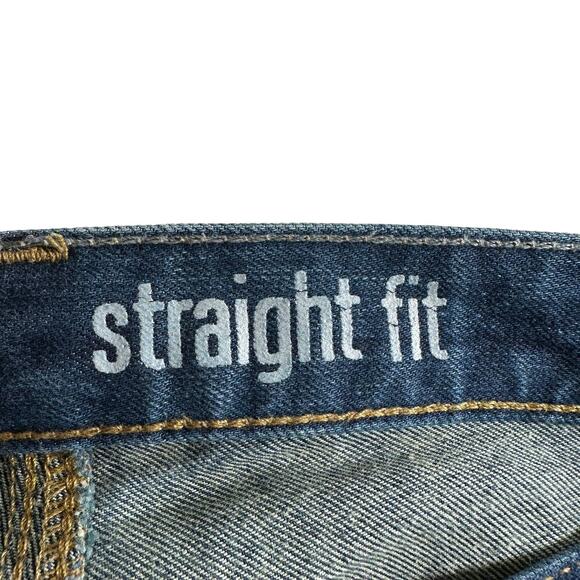 Y2k Carhartt Men's Straight Fit Denim Jeans Dark Wash Size 36x32 Casual Classic - Picture 8 of 11